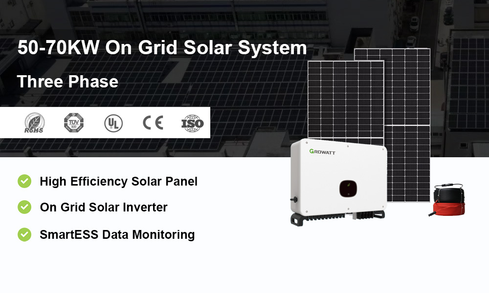 50-70KW on grid solar system features