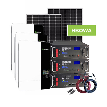 15kw 30kwh off grid solar system for home with server rack battery