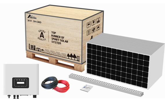 Package of on grid solar system with deye inverter