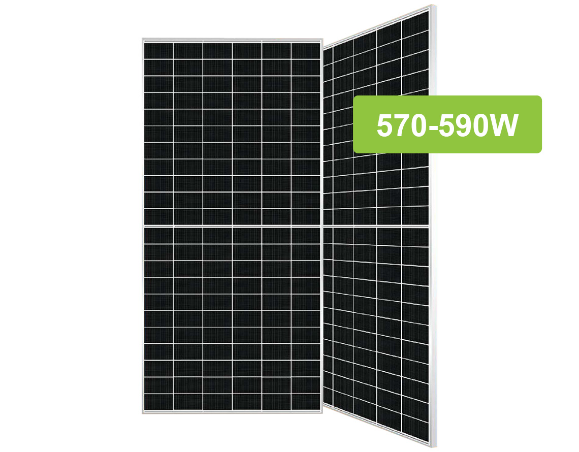 182 144 cells 570W 590W 585W mono bifacial solar panel