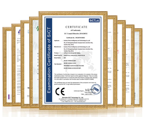 HBOWA Solar Energy System Certificates from Preta