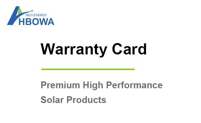 Warranty Card
