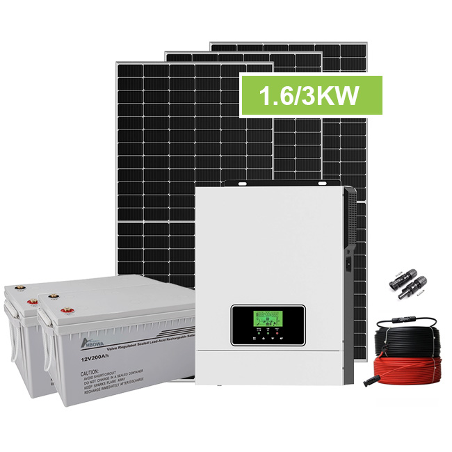 1.6KW 3KW Solar Panel Off Grid Solar Power System