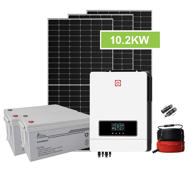 10KW Home Solar Off Grid System With Lead Acid Battery