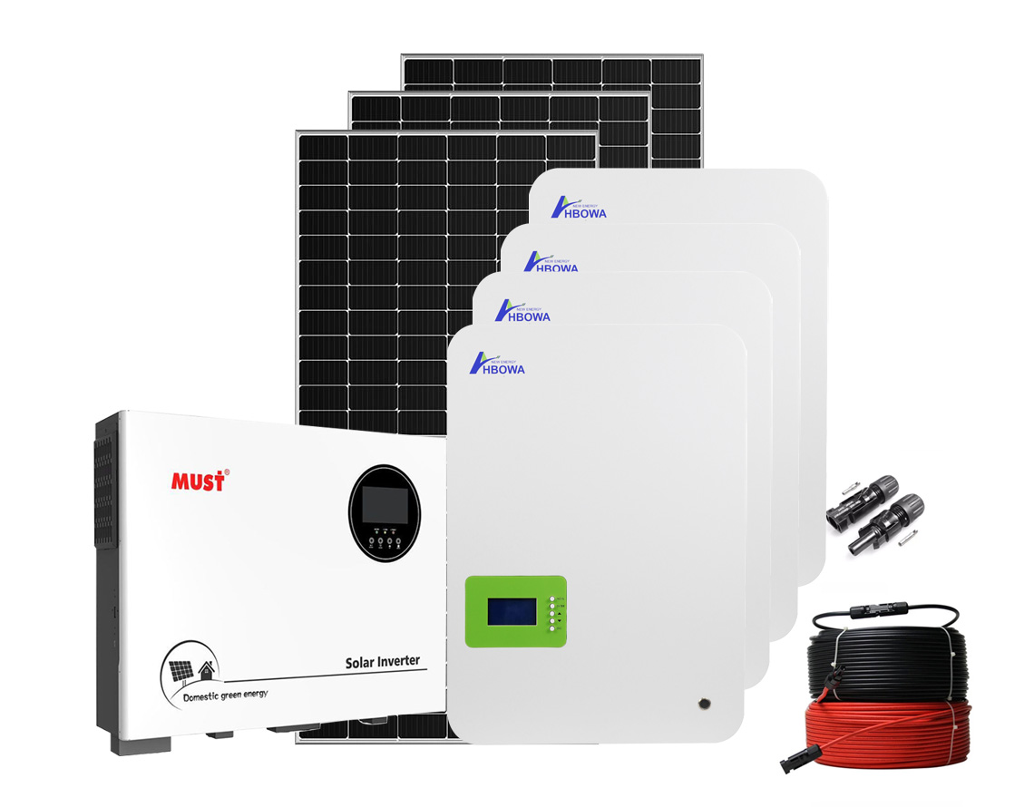 10KW Off Grid Solar System With 20KWh Lifepo4 Battery