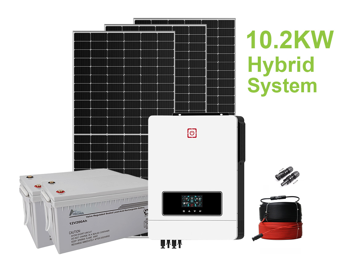 10kw hybrid solar power system