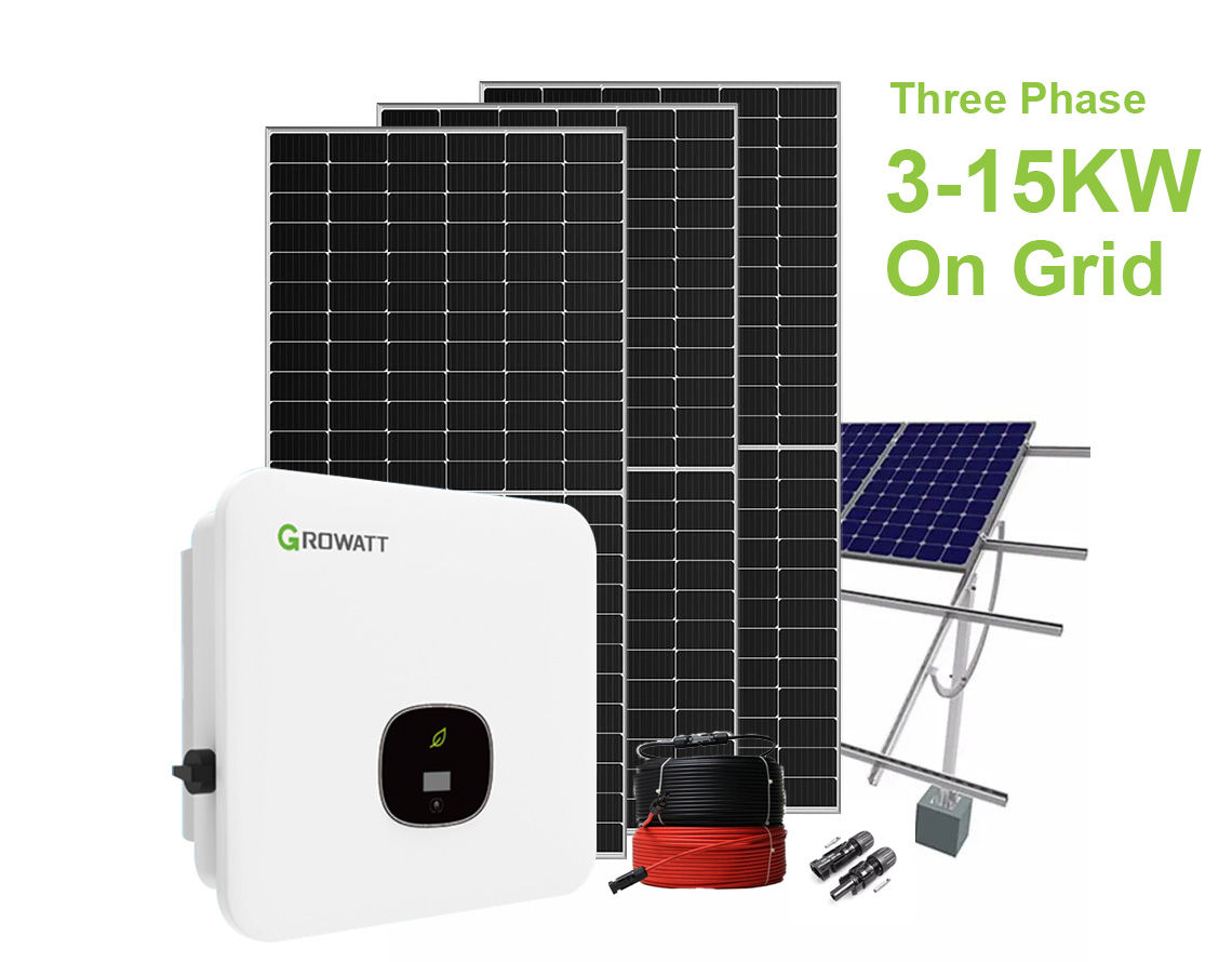 3-15KW on grid solar power system