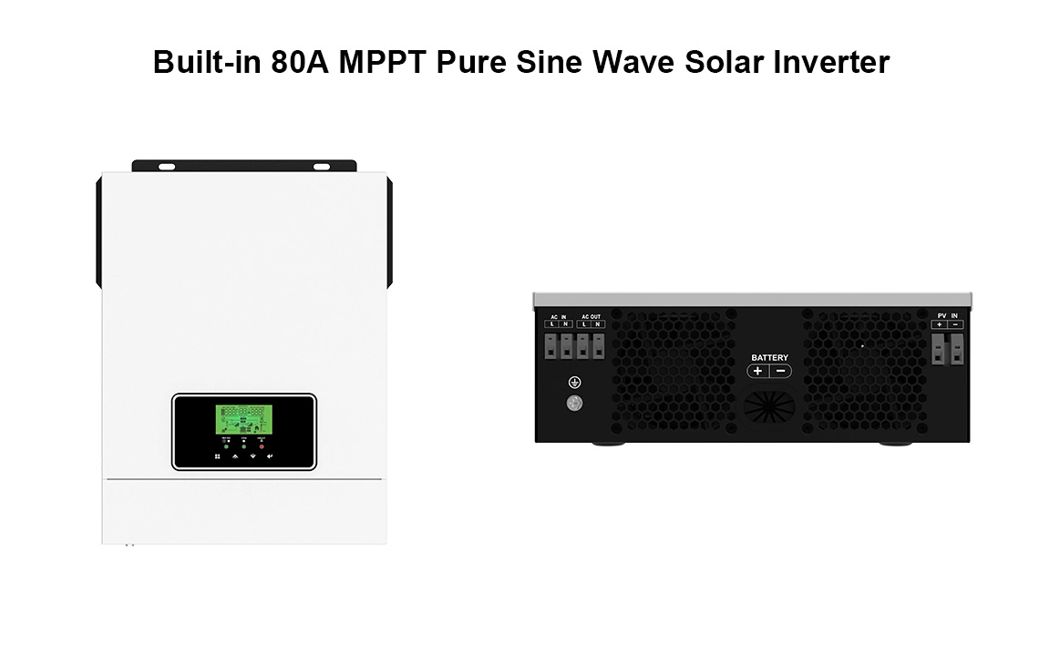 3kw 80A MPPT pure sine wave off grid inverter