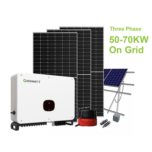 50-70KW On Grid Solar System Three Phase