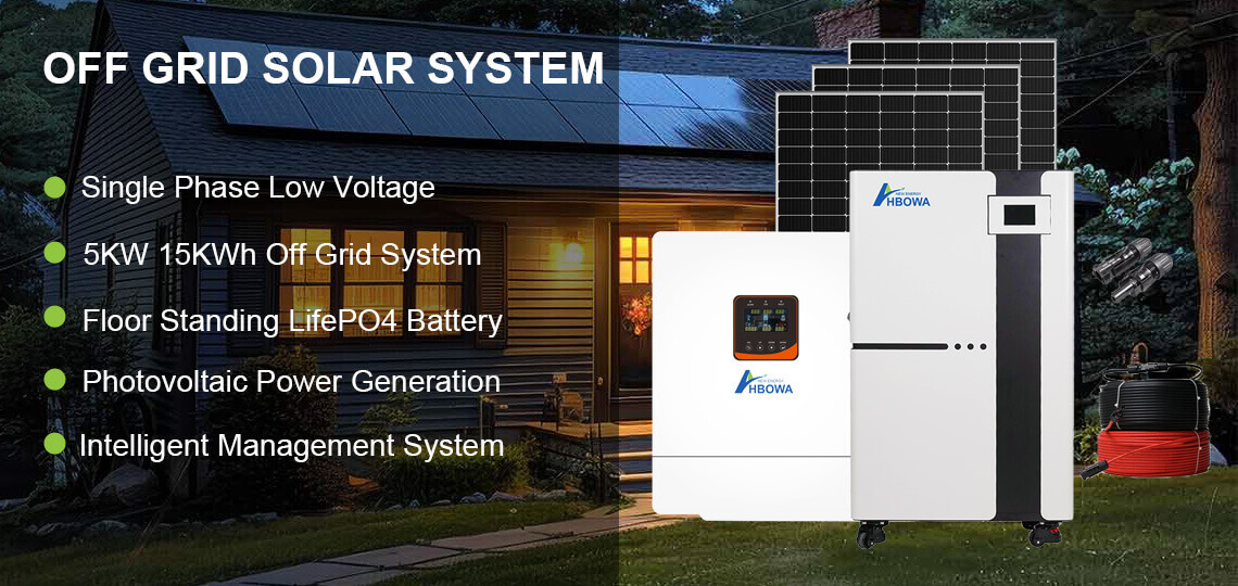 5kw 14.34kwh off grid solar panel system