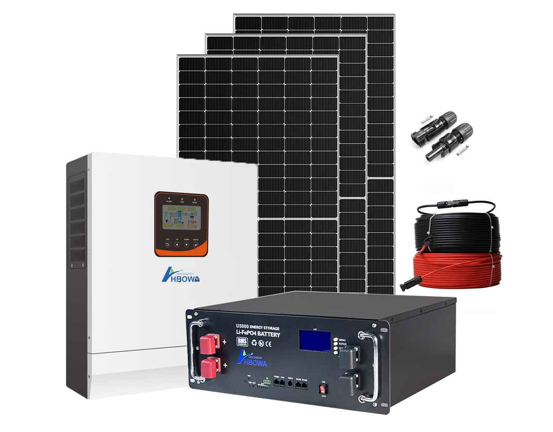 5kw off grid solar system with HBOWA inverter