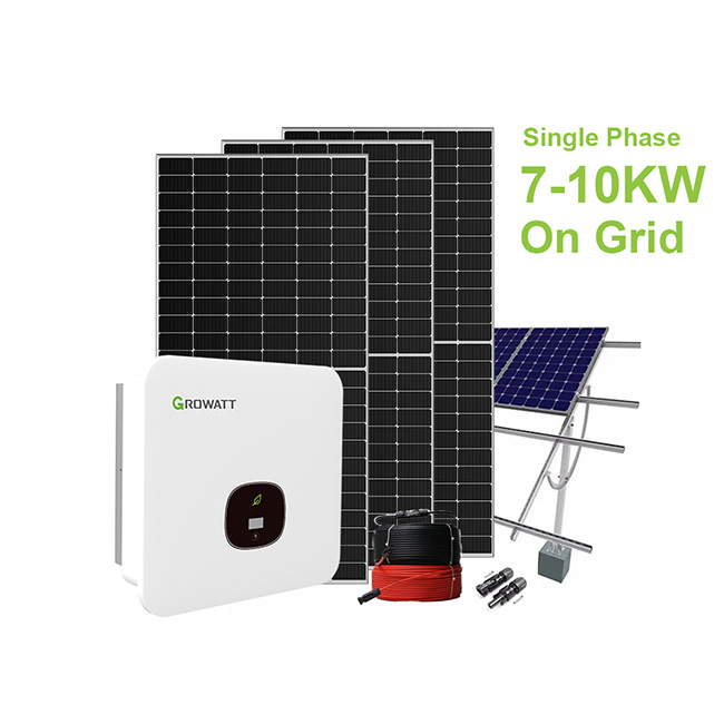 7-10KW On Grid Solar System Single Phase