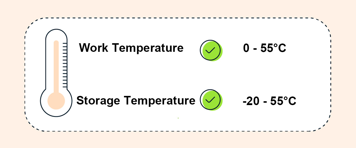 Temperature range for lifePO4 battery working and storage