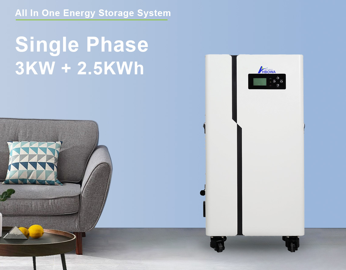 all-in-one energy storage battery 3kw 2.5kwh