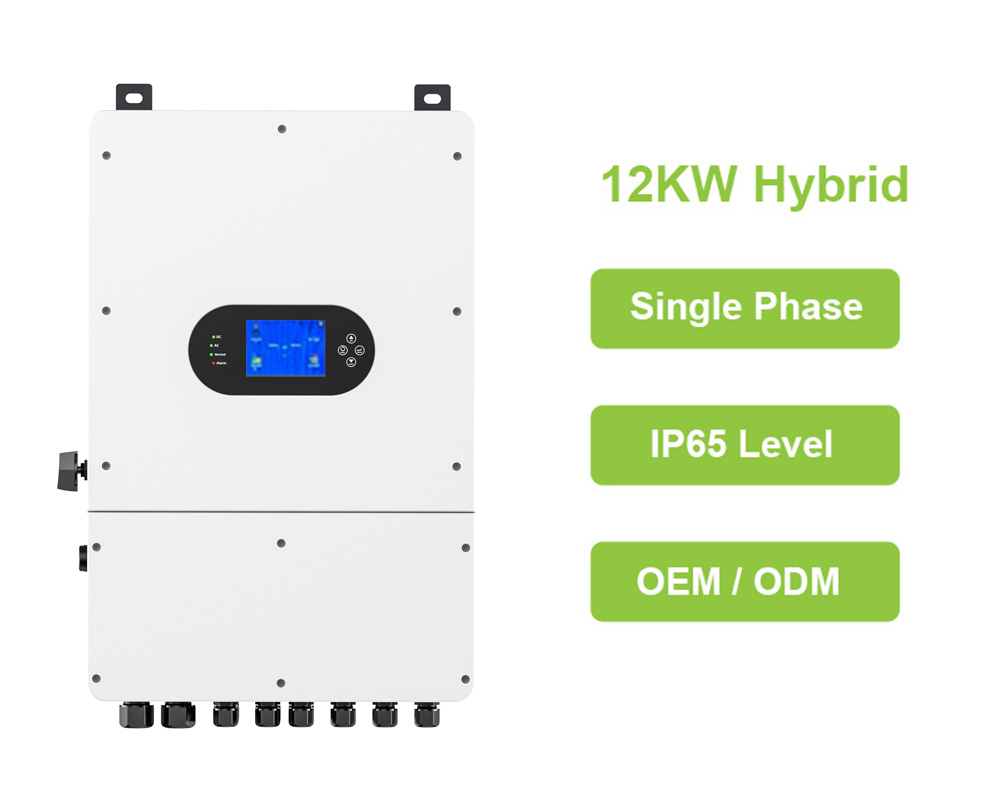 12KW low voltage single phase hybrid inverter from HBOWA for solar system