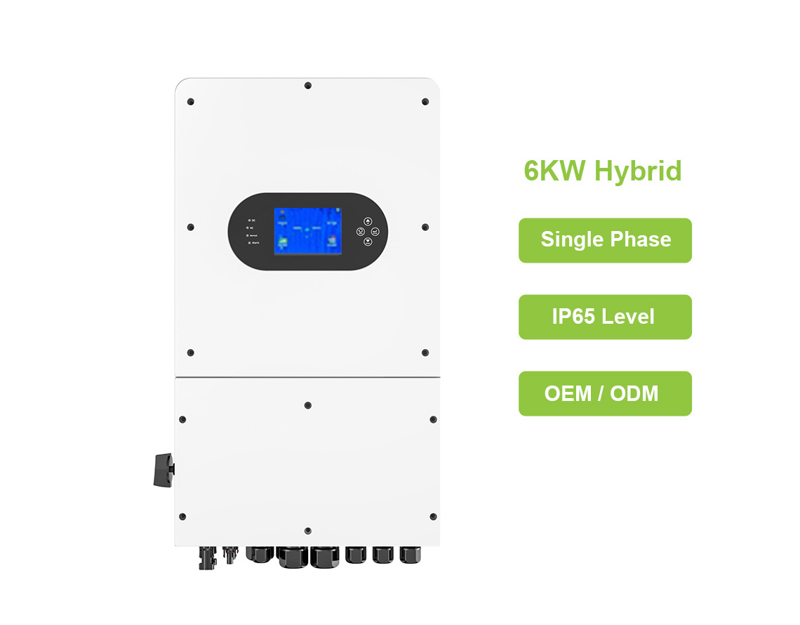 6kw hybrid solar inverter Single Phase low voltage