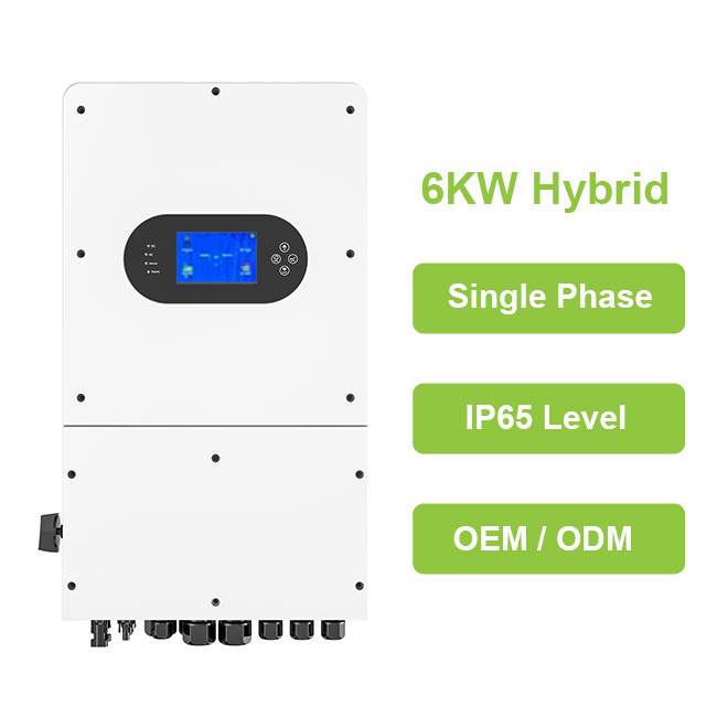 6kw hybrid solar power inverter