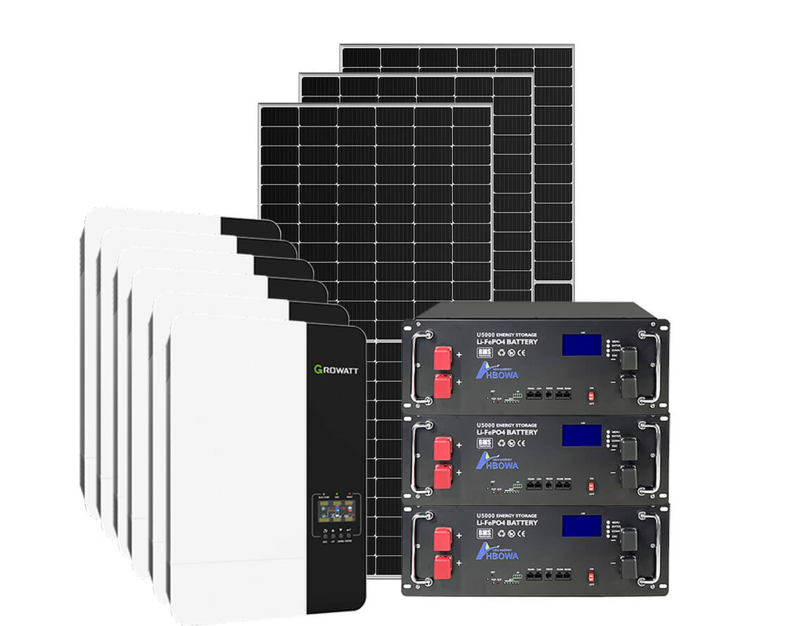 30KW off grid solar power system with battery backup