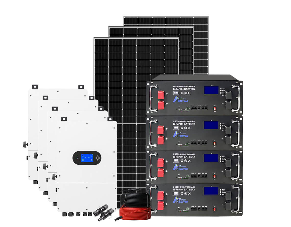 40KW 40KWH off grid solar system