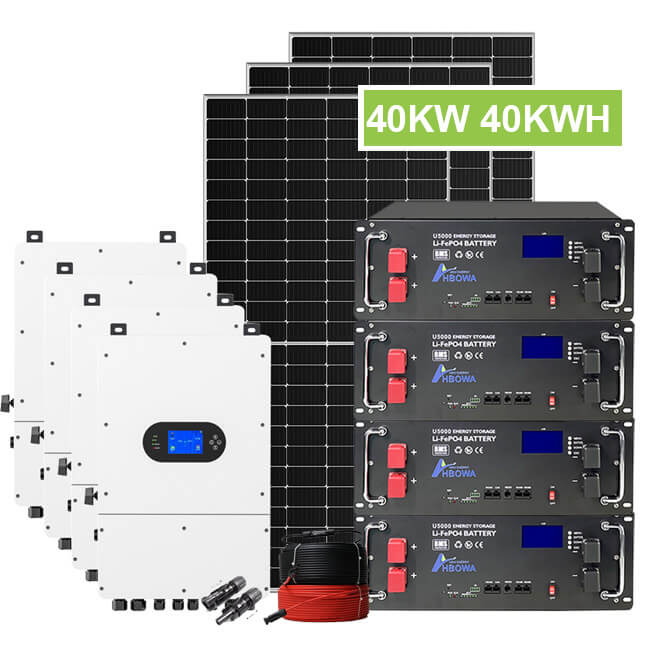 40KW 40KWH solar power system