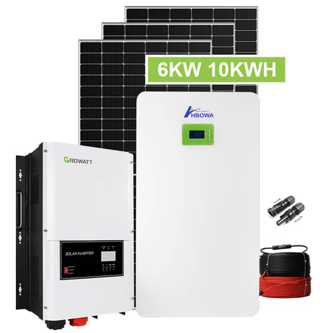 6KW 10kwh off grid system split phase type with powerwall battery