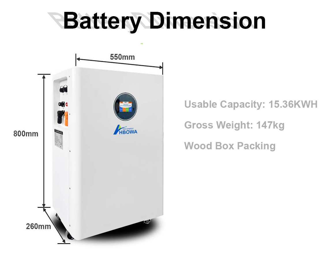 48v 300ah lifepo4 battery dimension