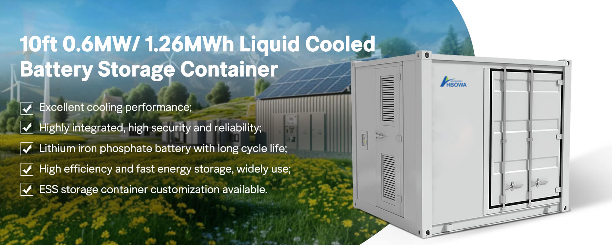 600KW Battery Storage Container features