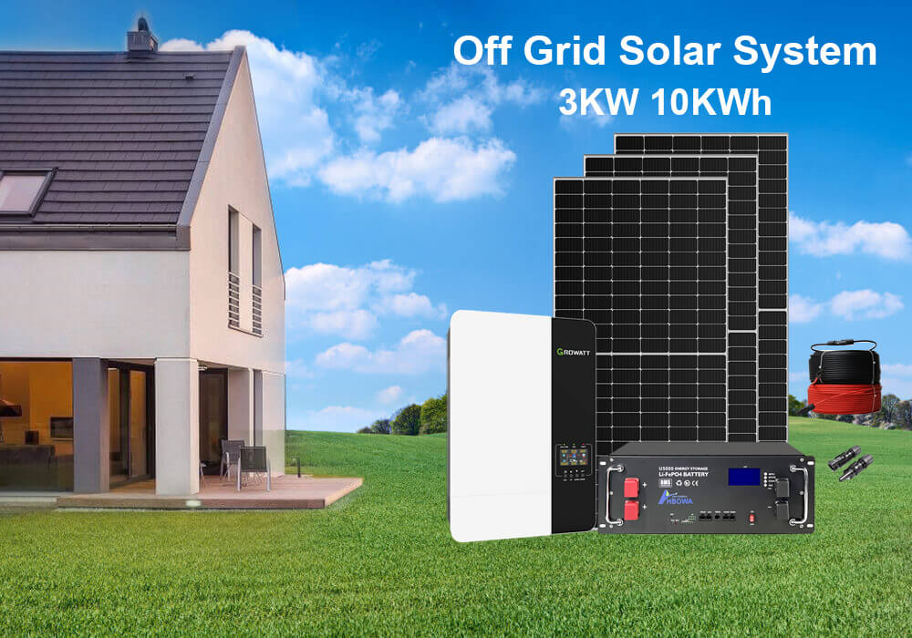 3KW 10KWh solar system off grid