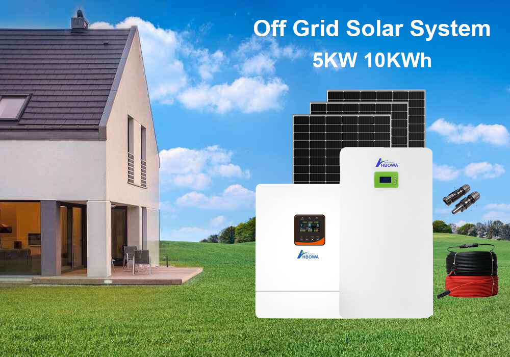 5KW 10KWh solar system with lifepo4 battery wall mounted type