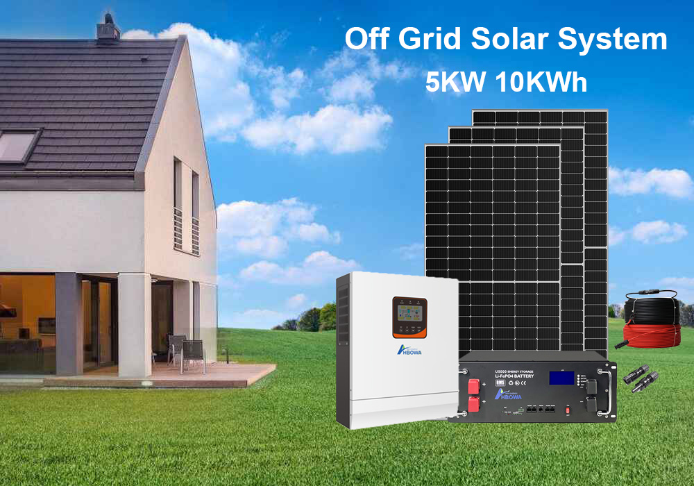 5KW 10kwh solar system off grid type with cost-effective price