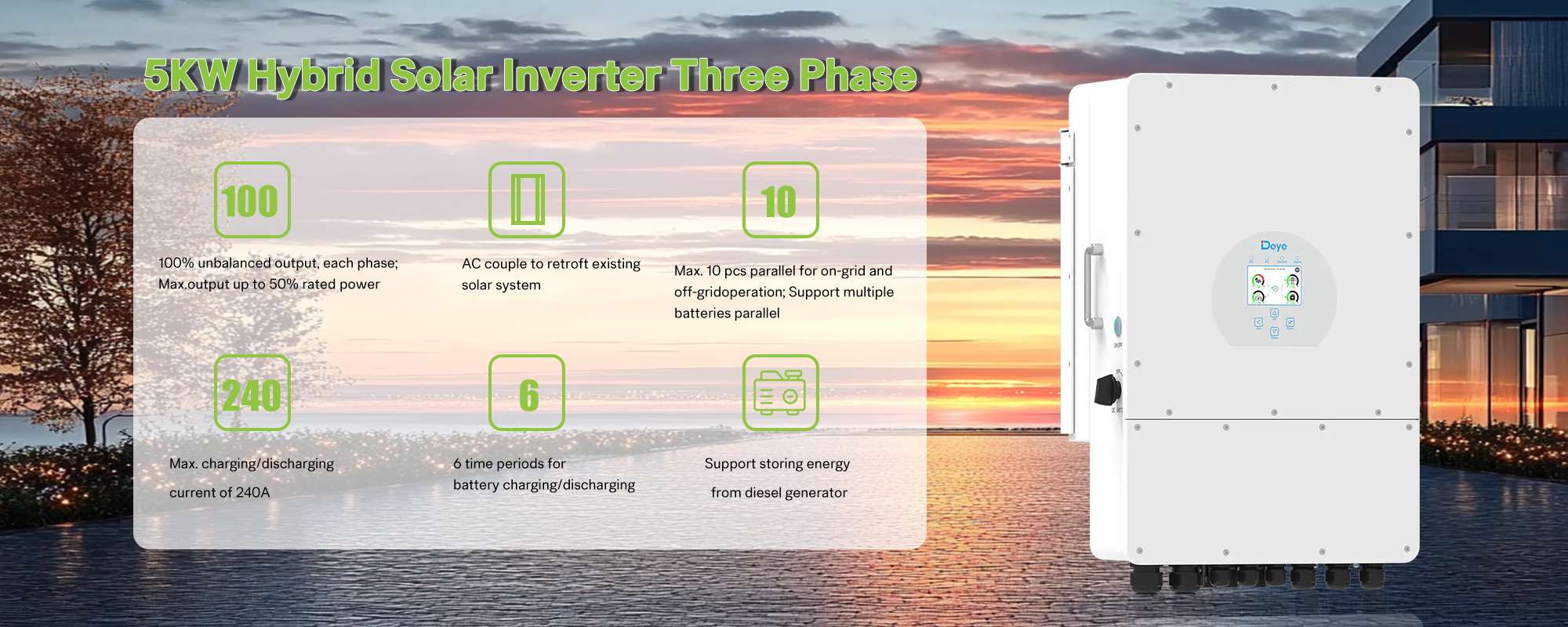 SUN-5K-SG04LP3-EU deye inverter hybrid three phase