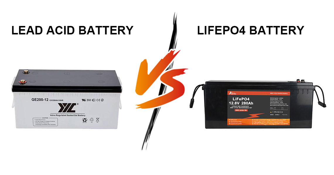 lead acid battery vs lifepo4 battery 280ah