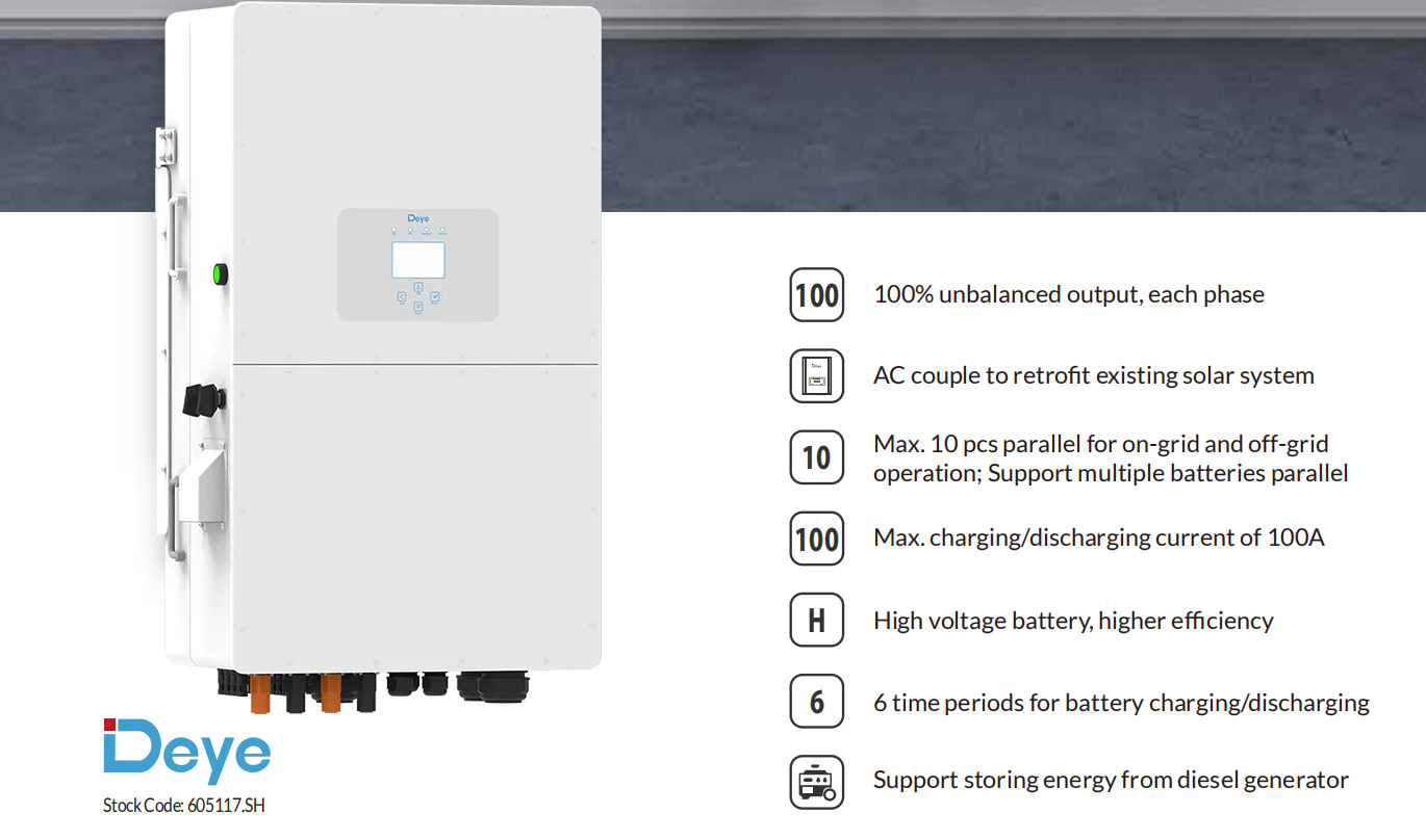 three phase hybrid inverter SUN-50K-SG01HP3-EU-BM4