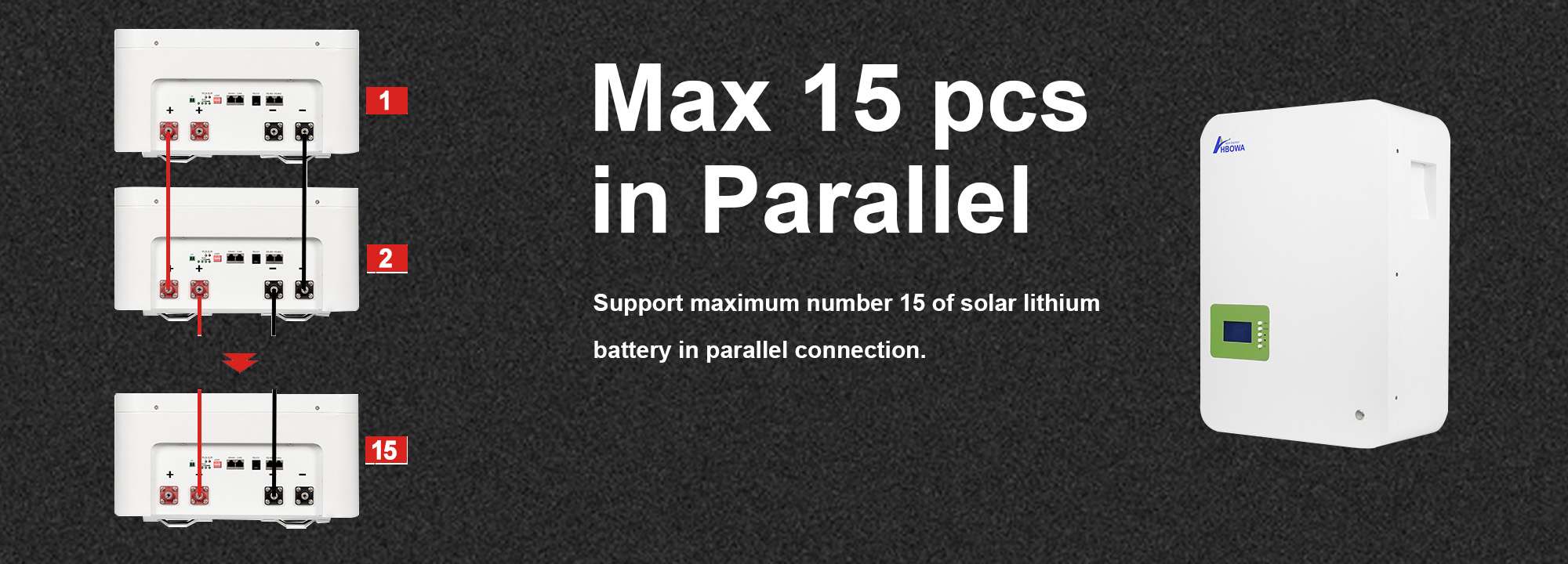 5KW solar battery in parallel connection