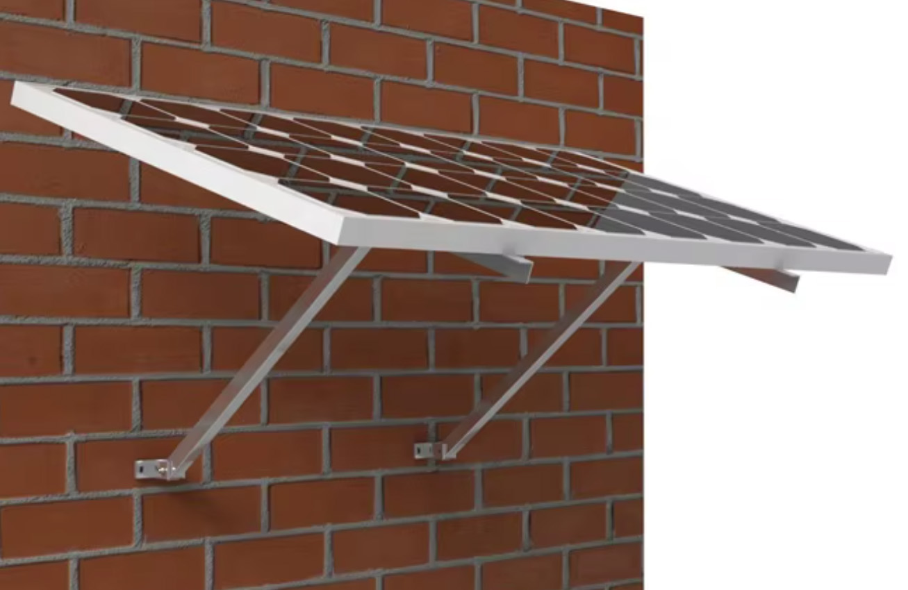 wall mount structure for solar panel system